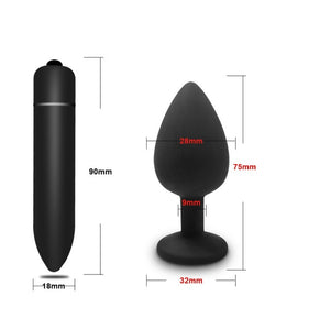 Soft Silicone Anal Butt Plug Prostate Massager Adult Gay Products Anal Plug Mini Erotic Bullet Vibrator Sex Toys for Women Men