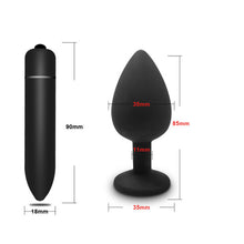 Load image into Gallery viewer, Soft Silicone Anal Butt Plug Prostate Massager Adult Gay Products Anal Plug Mini Erotic Bullet Vibrator Sex Toys for Women Men