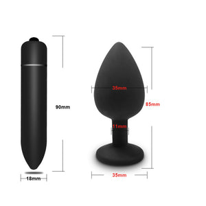 Soft Silicone Anal Butt Plug Prostate Massager Adult Gay Products Anal Plug Mini Erotic Bullet Vibrator Sex Toys for Women Men