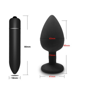 Soft Silicone Anal Butt Plug Prostate Massager Adult Gay Products Anal Plug Mini Erotic Bullet Vibrator Sex Toys for Women Men