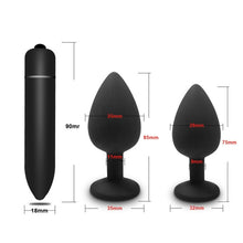 Load image into Gallery viewer, Soft Silicone Anal Butt Plug Prostate Massager Adult Gay Products Anal Plug Mini Erotic Bullet Vibrator Sex Toys for Women Men