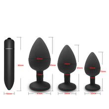 Load image into Gallery viewer, Soft Silicone Anal Butt Plug Prostate Massager Adult Gay Products Anal Plug Mini Erotic Bullet Vibrator Sex Toys for Women Men